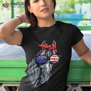 horse 4th of july shirt graphic american flag tshirt 1