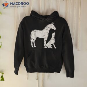 horse and dog motif for lover shirt hoodie