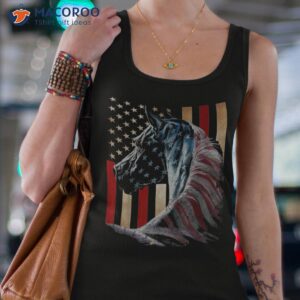 horse flag america shirt horses face flags usa 4th of july tank top 4