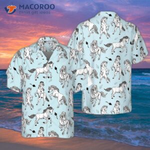 horse seamless pattern shirt for s hawaiian 2