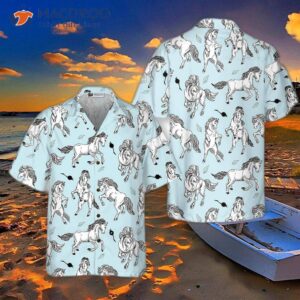 horse seamless pattern shirt for s hawaiian 3