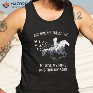 horse shirts for into the forest i go riding shirt tank top 3