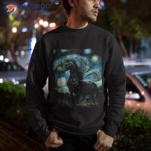 horse starry night van gogh horse lovers shirt sweatshirt