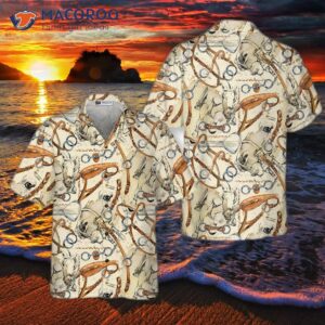 Horse Watercolor Shirt For ‘s Hawaiian