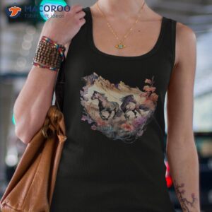 horses flowers mountain boho western southern cowgirl shirt tank top 4