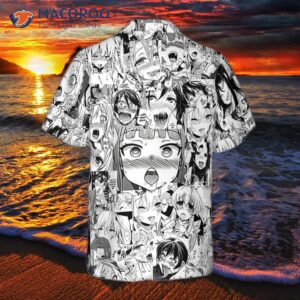 hot chick anime hawaiian shirt 1