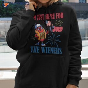 hot dog i m just here for the wieners 4th of july funny shirt hoodie 2