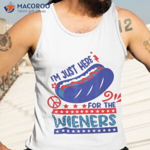 hot dog i m just here for the wieners 4th of july patriotic shirt tank top 3