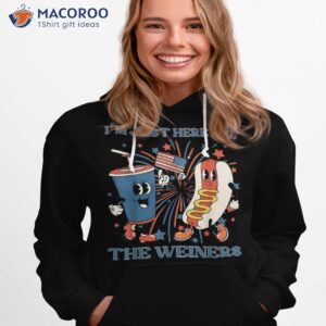 hot dog i m just here for the wieners 4th of july shirt hoodie 1 1