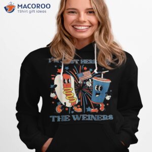 hot dog i m just here for the wieners 4th of july shirt hoodie 1 2