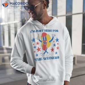 hot dog i m just here for the wieners 4th of july shirt hoodie 1 5