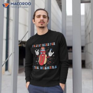 hot dog i m just here for the wieners 4th of july shirt sweatshirt 1 9