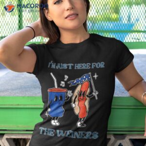 hot dog i m just here for the wieners 4th of july shirt tshirt 1 2