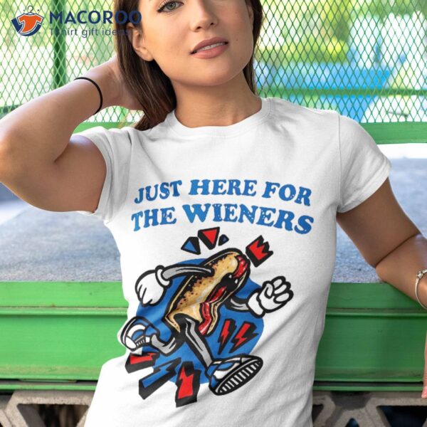 Hot Dog I’m Just Here For The Wieners 4th Of July Shirt