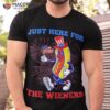 Hot Dog I’m Just Here For The Wieners Funny 4th Of July Shirt