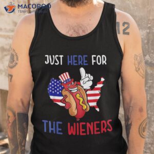 hot dog im just here for the wieners 4th of july shirt tank top 1 1