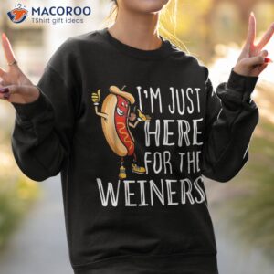 hot dog lover shirt i m just here for the wieners sausage sweatshirt 2