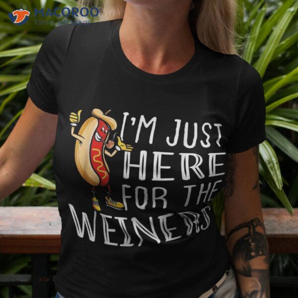 Hot Dog Lover Shirt I’m Just Here For The Wieners Sausage