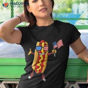 hotdog sunglasses american flag usa funny 4th of july fourth shirt tshirt 1