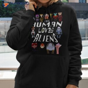 human loves aliens mass effect shirt hoodie