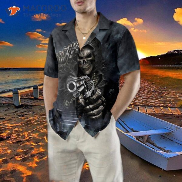 Hunter Skull Shirt For : Hawaiian