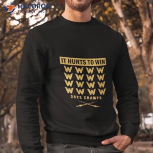 hurts to win 2023 champs vegas golden knights hockey shirt sweatshirt