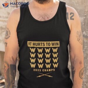 hurts to win 2023 champs vegas golden knights hockey shirt tank top