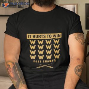 hurts to win 2023 champs vegas golden knights hockey shirt tshirt