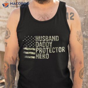 husband daddy protector hero father s day shirt tank top