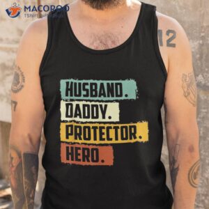 husband daddy protector hero shirt tank top 2