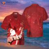 Hyper-fashion Christmas Hawaiian Shirts For And , Santa Playing Piano Shirt Button-down Short Sleeve