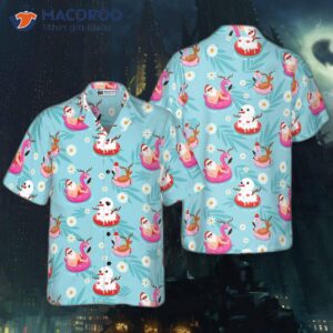 hyper fashion christmas hawaiian shirts santa beach summer pattern shirt short sleeve idea gift for and 0