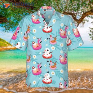 hyper fashion christmas hawaiian shirts santa beach summer pattern shirt short sleeve idea gift for and 2
