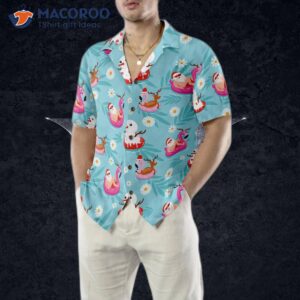 hyper fashion christmas hawaiian shirts santa beach summer pattern shirt short sleeve idea gift for and 4