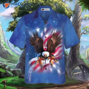 hyper fashionable christmas hawaiian shirts for and eagle flying with american flag shirt button down short sleeve 2