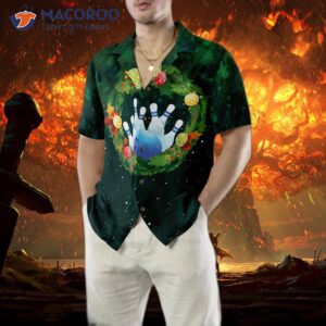 hyper fashionable christmas hawaiian shirts for and wreath bowling shirt button down short sleeve 4