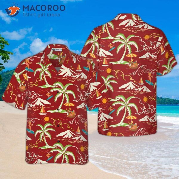 Hyper-fashionable Christmas Hawaiian Shirts, Santa Beach Summer Pattern One Shirt Short Sleeve, Idea Gift For And