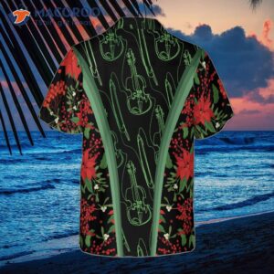hyper fashionable christmas hawaiian shirts violin music pattern shirt short sleeve idea gift for and 1