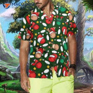hyperfavor christmas hawaiian shirts bowling pattern short sleeve shirt and shirt idea gift for 3