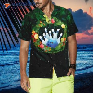 hyperfavor christmas hawaiian shirts for and wreath bowling shirt button down short sleeve png 3