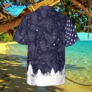 hyperfavor christmas hawaiian shirts merry usa flag pattern shirt short sleeve idea gift for and 1