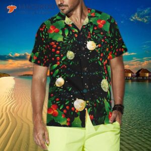 hyperfavor christmas tree pattern hawaiian shirt short sleeve button down shirt for and 3