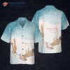 Hyperfavor Reindeer Snow Light Hawaiian Shirt, Christmas Short Sleeve Button Down Shirt For And