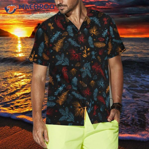 Hyperfavor Santa Beach Pattern 2 Hawaiian Shirt, Christmas Short Sleeve Button Down Shirt For And