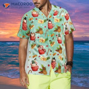 hyperfavor santa christmas pattern 1 hawaiian shirt short sleeve button down shirt for and 3