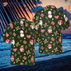 hyperfavored christmas hawaiian shirts for and gnome merry button down shirt short sleeve 0