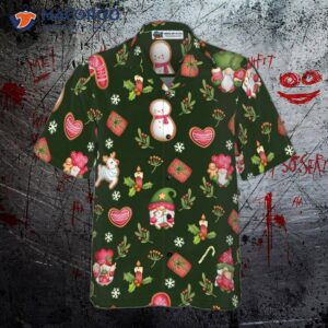 hyperfavored christmas hawaiian shirts for and gnome merry button down shirt short sleeve 2