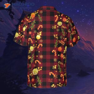 hyperfavored christmas hawaiian shirts for and red plaid pattern shirt button down short sleeve 1
