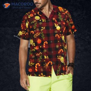 hyperfavored christmas hawaiian shirts for and red plaid pattern shirt button down short sleeve 3