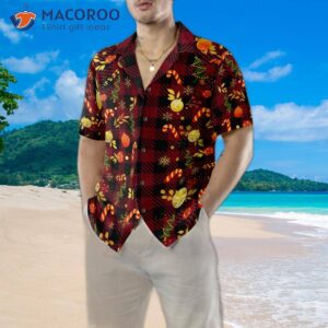 hyperfavored christmas hawaiian shirts for and red plaid pattern shirt button down short sleeve 4 1